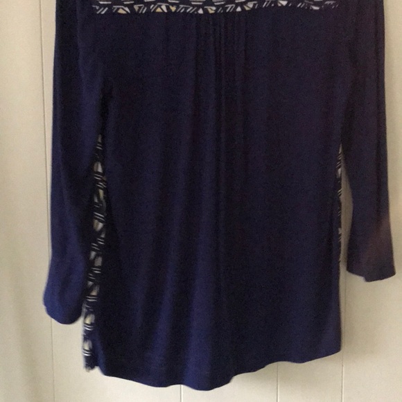 Blue Anthropologie blouse - Picture 5 of 5